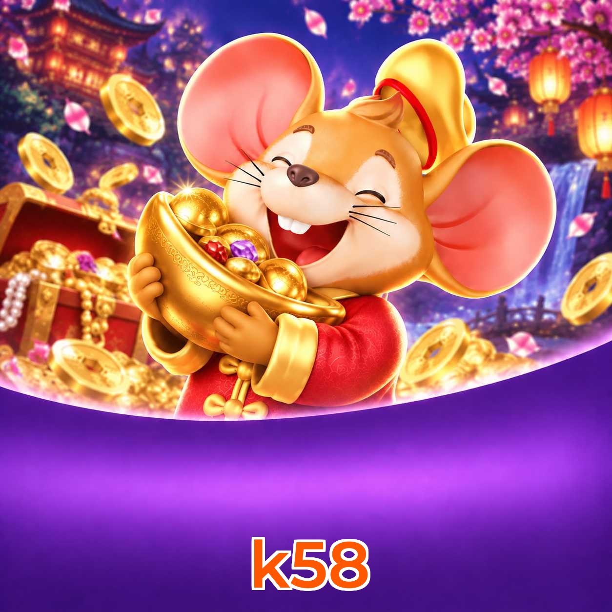 Interface de jogos na k58 incluindo Plushie Frenzy